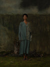 Mutedance 25 Autumn/Winter V-neck silk dress MD-MD25FW31-green (MD25FW30)